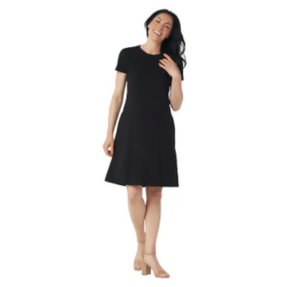 Isaac Mizrahi Live‎ Black T-Shirt Dress - Size S | Casual & Versatile